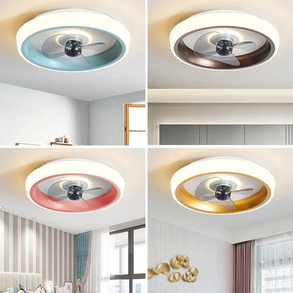 DecorBites™ 50CM Ceiling Fan Light with Invisible Blades, Silent Operation for Bedroom, Living Room