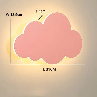 DecorBites™ Cloud Wall Light: Modern Nordic LED Bedside Lamp for Children's Room