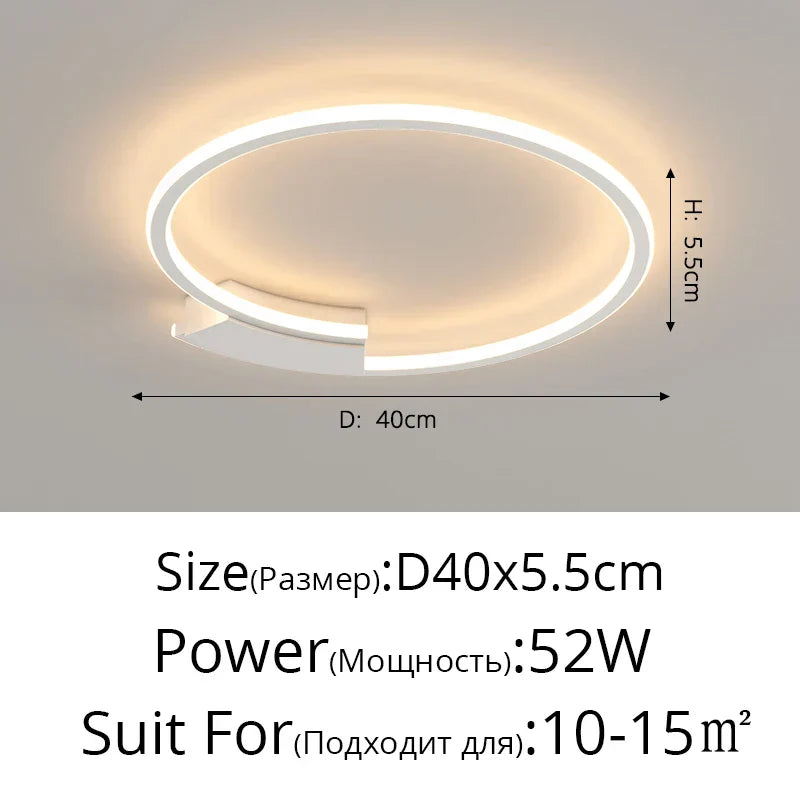 DecorBites™ Indoor Ceiling Lamp: Modern Lighting Fixture for Living Room, Bedroom, and Dining Room