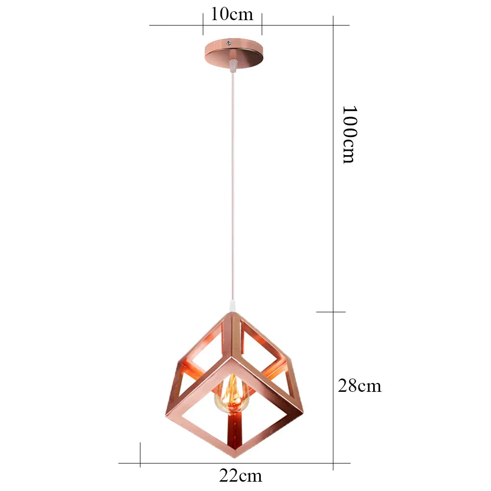 DecorBites™ Industrial Retro Loft LED Pendant Light for Home Living Room Kitchen