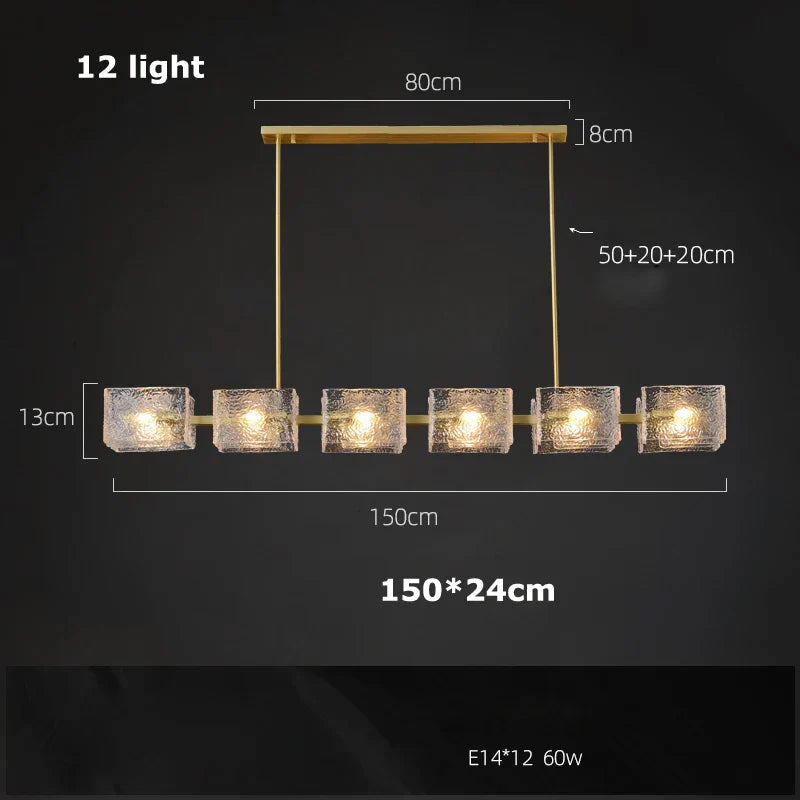 DecorBites™ Crystal Chandelier: Modern Luxury Pendant Light for Living Room, Restaurant, and Bar