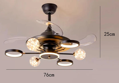 DecorBites™ Kids Bedroom Ceiling Fan with Remote Control & LED Light