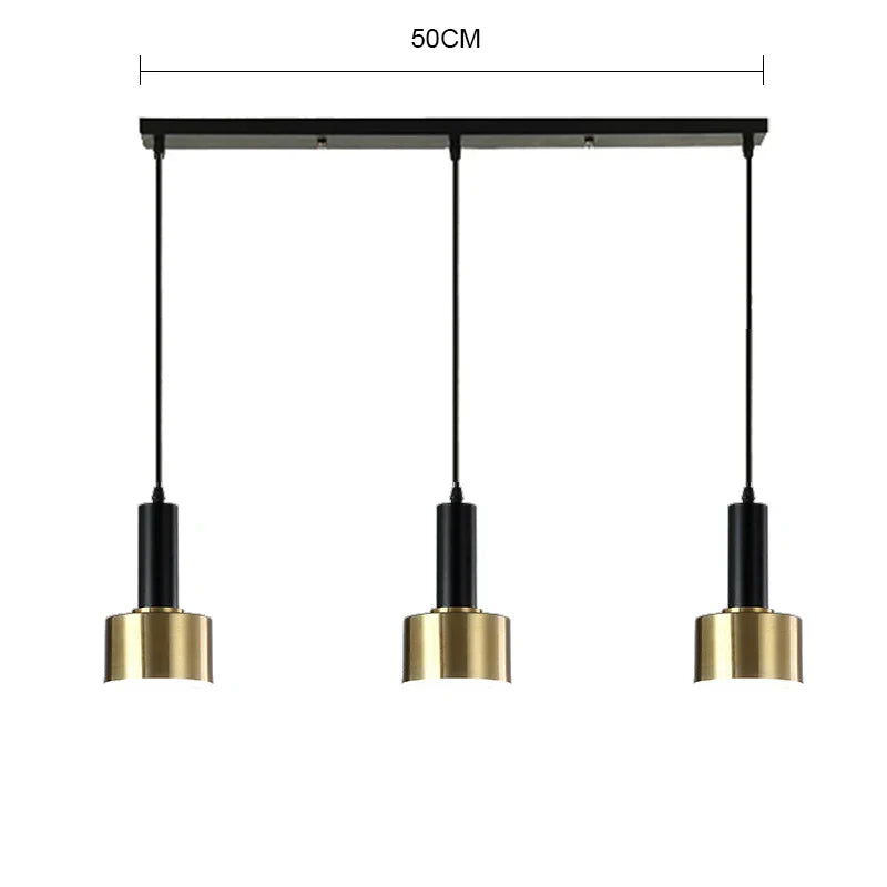 Decorbites™ Gold E27 LED Hängelampe Nordische Kronleuchter für Innenräume Wohnzimmer & Schlafzimmer