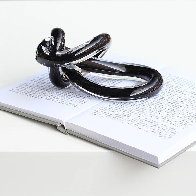 ديكورات منزلية من ديكوربايتس™ بعقدة خيط زجاجية هندسية