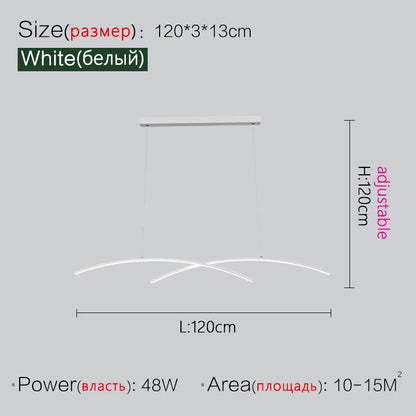 DecorBites™ LED Chandelier: Modern, Creative, Minimalist Lighting for Dining Room, Living Room & Bar Counter