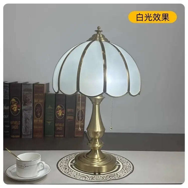 DecorBites™ Crystal Glass Brass LED Floor Lamp for Luxury Living Room Bedroom Study