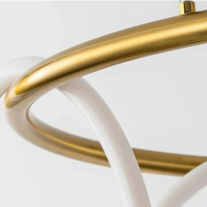 DecorBites™ Circle Note Linear Light: Modern Minimalist Nordic Pendant Lamp for Bedroom, Living Room