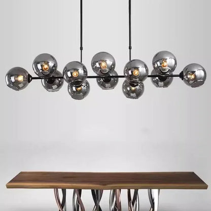 DecorBites™ LED Glass Ball Pendant Light for Dining Kitchen Bedroom Chandelier Island Decor