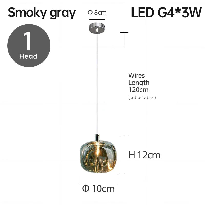 DecorBites™ LED Stair Chandelier: Luxury Amber/Crystal Indoor Lighting Fixture
