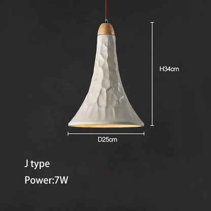 DecorBites™ Concrete Ceiling Hanging Pendant Chandelier for Bedroom, Restaurant, and Bar