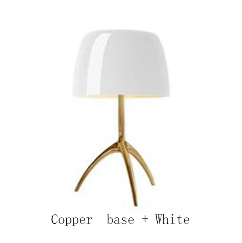 DecorBites™ Lumiere Table Lamp: Modern LED Glass Bedside Lamp for Bedroom Living Room