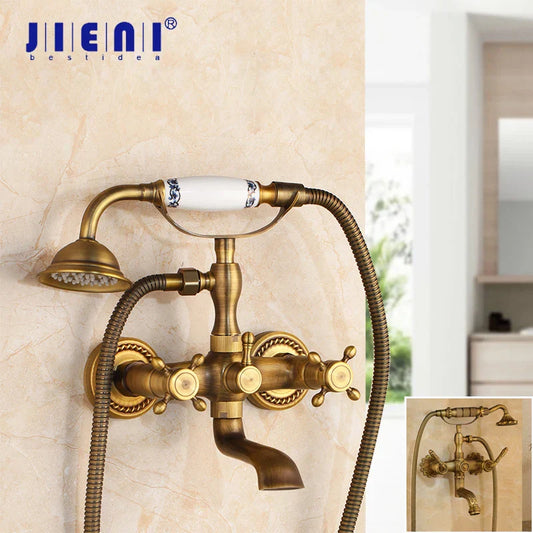 DecorBites™ Antique Bass Wall Mounted Shower Mixer Set