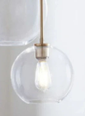 DecorBites™ Gradient Glass Pendant Lamp with LEDs for Living Room, Bedroom - E27
