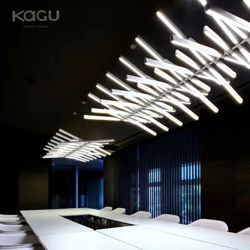 Decorbites™ Lámpara de Araña de Colgante LED en Forma de Espina de Pescado para Decoración Moderna Nórdica