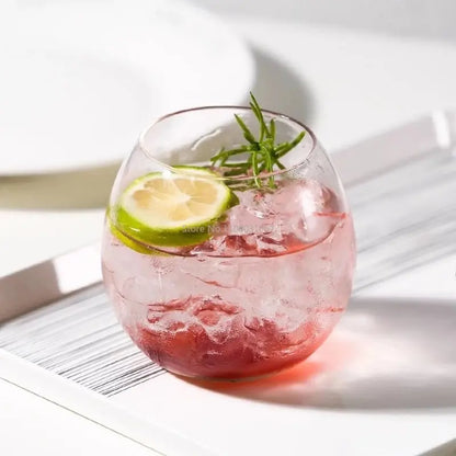 Taza de café de vidrio transparente DecorBites™ de 400 ml para cócteles de fiesta en el bar de casa