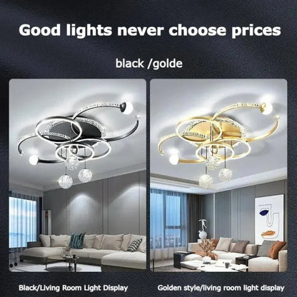 Modern Iron and Acrylic LED Pendant Chandelier
