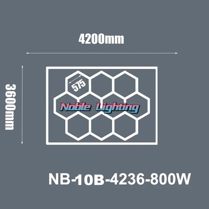 DecorBites™ Hexagon LED Ceiling Light: High-Performance, Best-Selling, Honeycomb Design