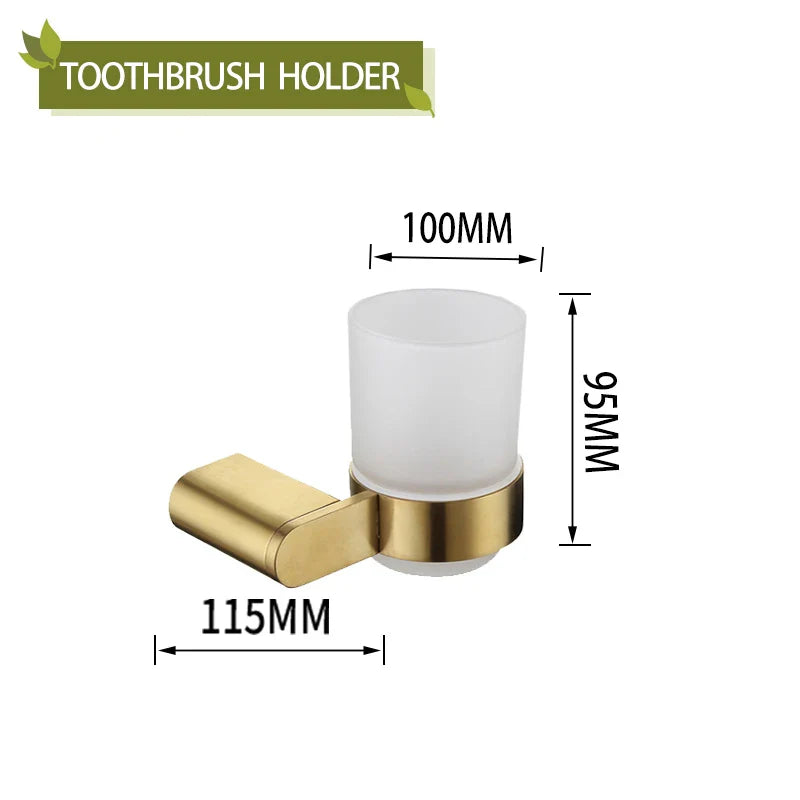 DecorBites™ Bathroom Accessories Set: Towel Strip, Track, Holder, Rack, Hook, Dish, Toilet