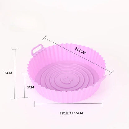 ديكوربايتس™ - سلة سيليكون لمقلاة الهواء - صينية خبز وشواية - حصيرة بيتزا - ملحقات