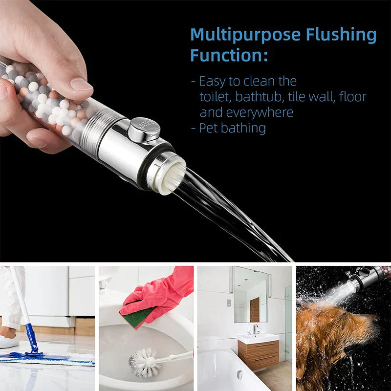 DecorBites™ High Pressure Shower Head with 3 Modes and Anion Filter