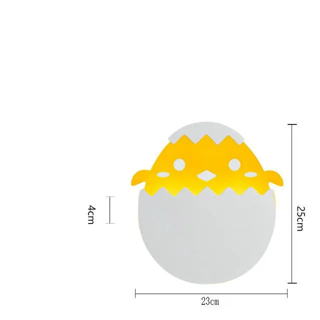 DecorBites™ Dino Egg LED Kids Wall Lamp: Cute Cartoon Bedside Light for Nursery Bedroom
