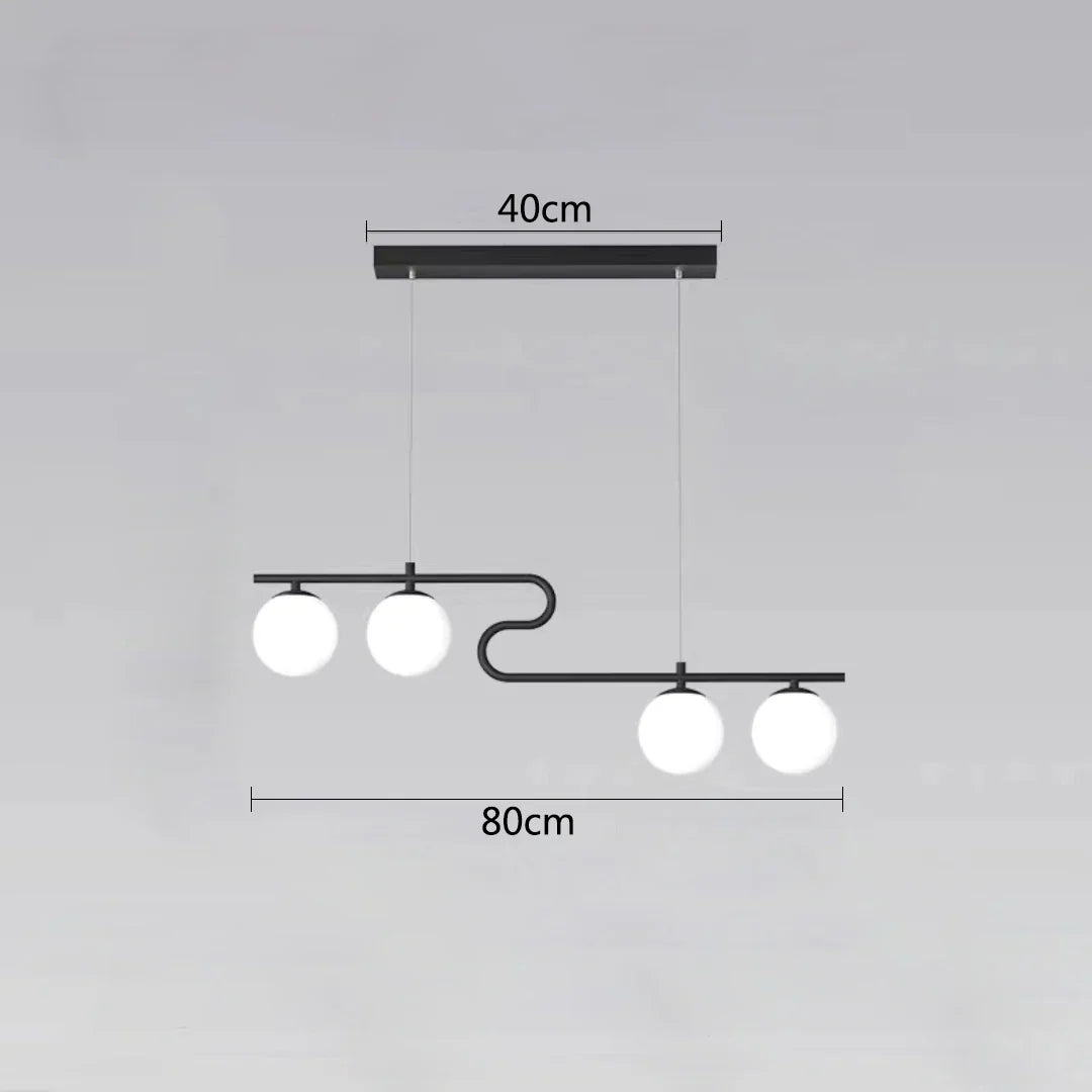 Lámparas de araña LED con bolas de cristal DecorBites™ para decoración del hogar, comedor, cocina y oficina