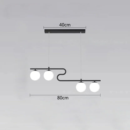 Lámparas de araña LED con bolas de cristal DecorBites™ para decoración del hogar, comedor, cocina y oficina