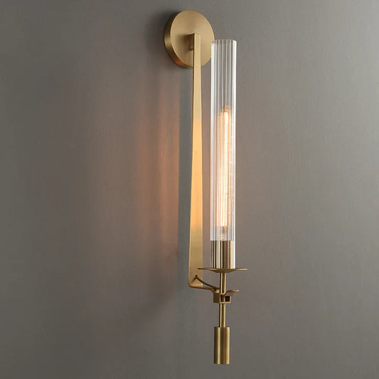 DecorBites™ Gold Glass Wall Lamp: Modern Nordic Sconce for Living Room, Bedroom, Porch, Dining Decor