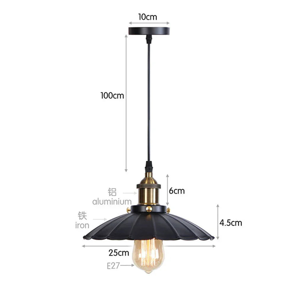 DecorBites™ Iron Pendant Light for Dining Room, Kitchen, and Bedroom