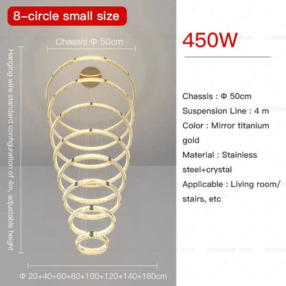 DecorBites™ Crystal Chandelier: Elegant Post-Modern Lighting for Living Room & Restaurant