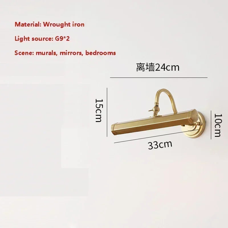 DecorBites™ Gold Mirror Headlight Wall Light - Modern Bedroom Reading Lamp Art Deco