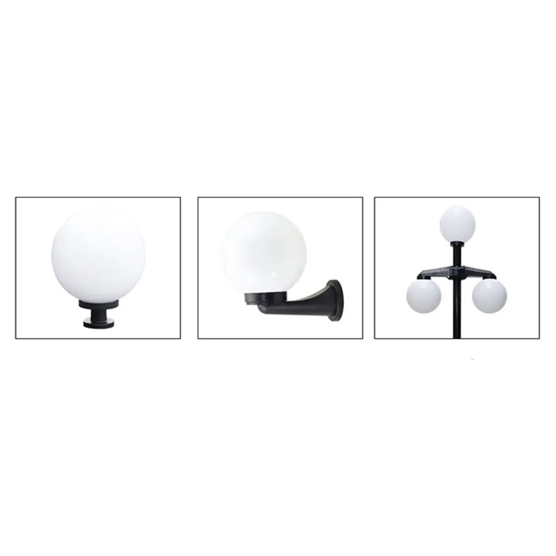Weiße und klare Acryl-Rundkugel-Lampe für die Beleuchtung im Außenbereich des Gartens