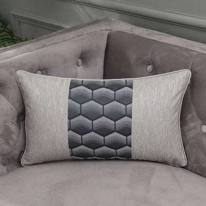 Fundas de almohada lumbar DecorBites™ de satén dorado esmerilado - Fundas de cojín de sofá de lujo