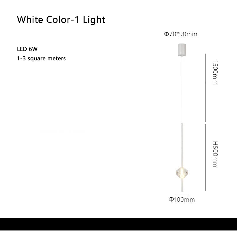 Lámparas colgantes de cristal cúbicas DecorBites™ para la decoración de dormitorios y salas de estar