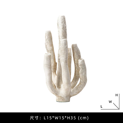 ديكور بايتس™ - منحوتة من الراتنج على شكل شجرة مرجانية - ديكور منزلي - تماثيل وحرف يدوية