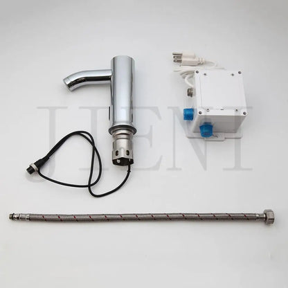 DecorBites™ Automatic Touch Sensor Chrome Basin Faucet, Polished Brass Mixer Tap