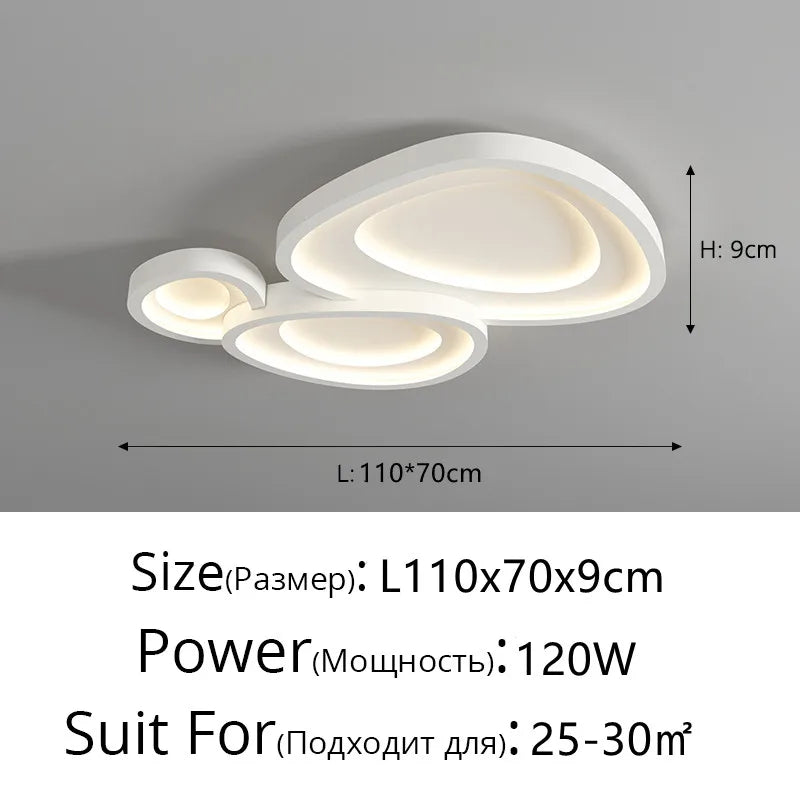 Decorbites™ LED-Blütenkronleuchter für modernes Schlafzimmer – Deckenlampen – Innenbeleuchtung für Zuhause