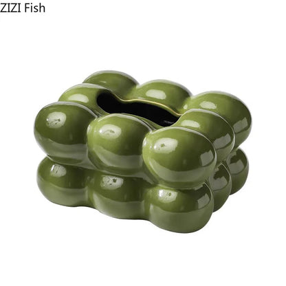 DecorBites™ Cotton Candy Tissue Box Dining Table Holder - Removable Paper Towel Case