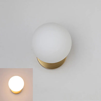 DecorBites™ Glass Ball Wall Lamp: Modern Nordic Design for Bedroom, Living Room, Study & Aisle