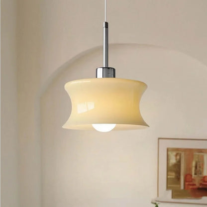 DecorBites™ Glass Chandelier: Retro, Post-modern Bedroom & Balcony Lamp, Single-Head Bay Window