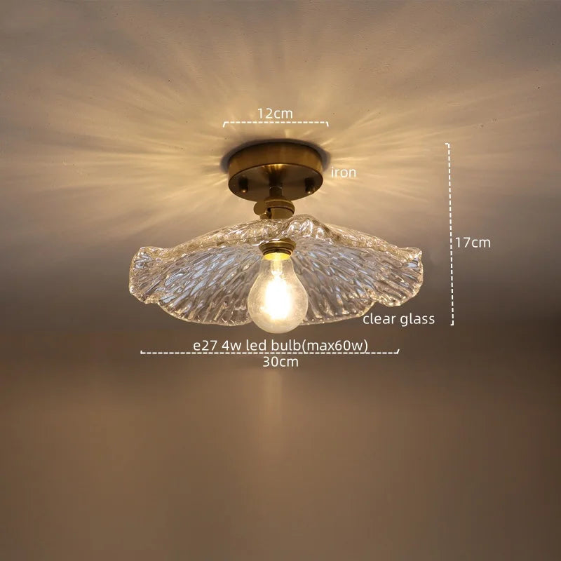 DecorBites™ Green Glass LED Pendant Light - Nordic Modern Copper Luminaire Suspendu