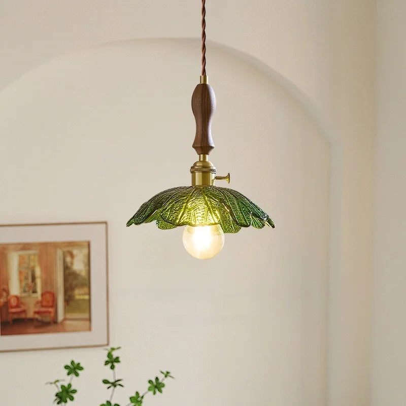 DecorBites™ Green Leaf LED Pendant Lamp for Home and Cafe Decor