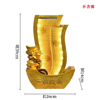 DecorBites™ Circulating Water Fountain: Office & Living Room Wealth Attracting Decoration