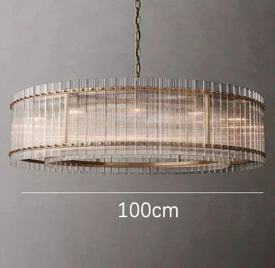 Decorbites™ Lámpara de Araña de Doble Capa de Oro con Cristal para Dormitorio, Comedor y Sala de Estar