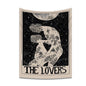 Decobites Lovers Tarot Tapestry for Spiritual Wall Decor and Astrology Enthusiasts