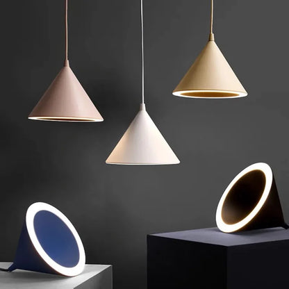 DecorBites™ Annular Cone Pendant Lamp: Minimalist Nordic Design for Living Room, Restaurant, Bar