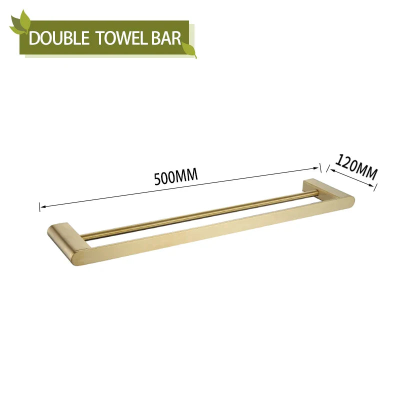 DecorBites™ Bathroom Accessories Set: Towel Strip, Track, Holder, Rack, Hook, Dish, Toilet