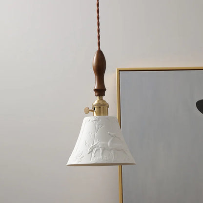 DecorBites™ Ceramic LED Pendant Light Fixture Modern Hanging Lamp for Home Decor