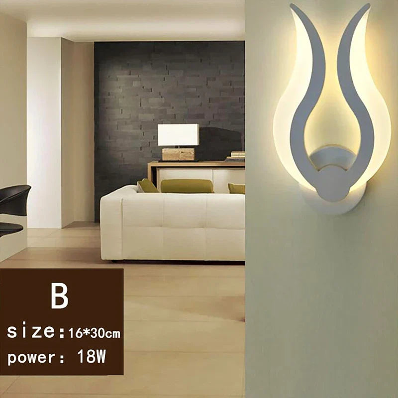 DecorBites™ Acrylic LED Wall Light Modern Creative Background Sconce for Home Living Room Bedroom