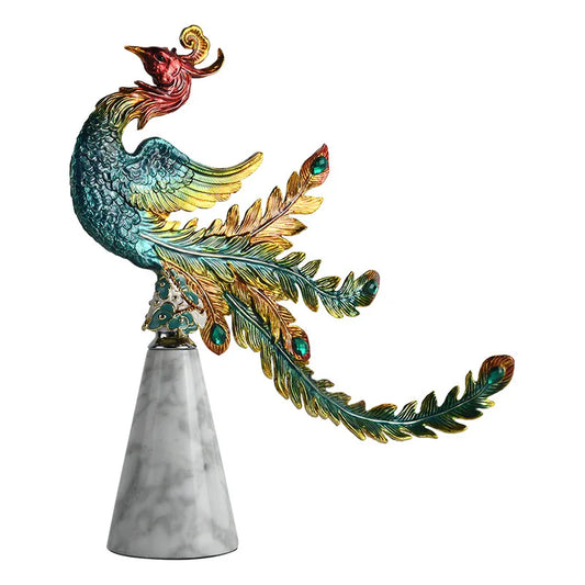DecorBites™ Chinese Dragon Phoenix Decor for Wine Cabinet Porch Study, Modern Home Gift